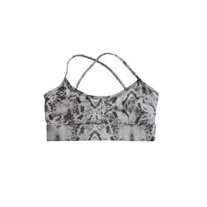 Varley Snake Print Sports Bra Crop Top Activewear Women's Size L